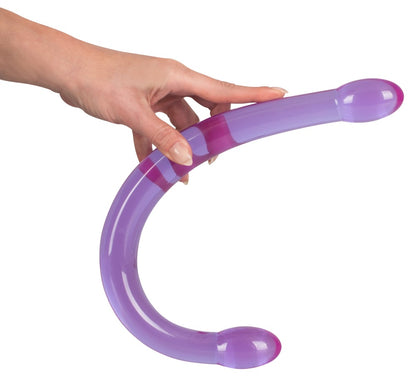 9-Silikonowe długie podwójne giętkie dildo 44 cm-9