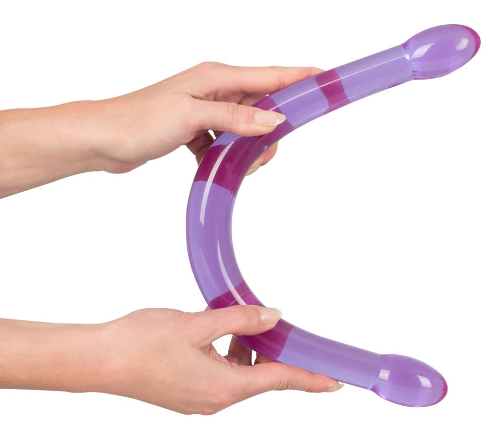 11-Silikonowe długie podwójne giętkie dildo 44 cm-11