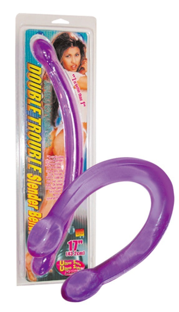 13-Silikonowe długie podwójne giętkie dildo 44 cm-13