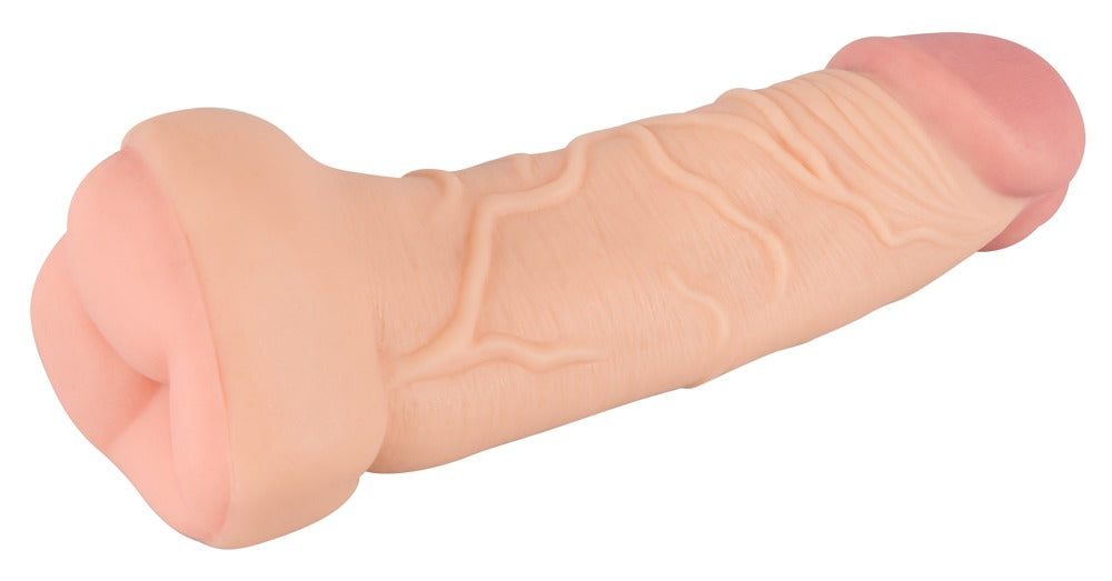 5-Przedłużka penisa masturbator 2w1 realistyczny sex-5