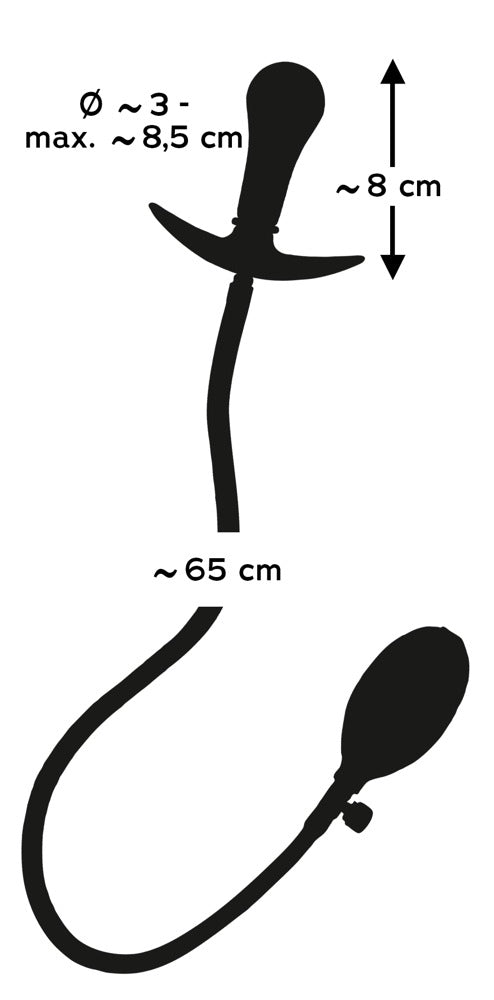 3-Nadmuchiwany gumowy korek analny zatyczka plug-3