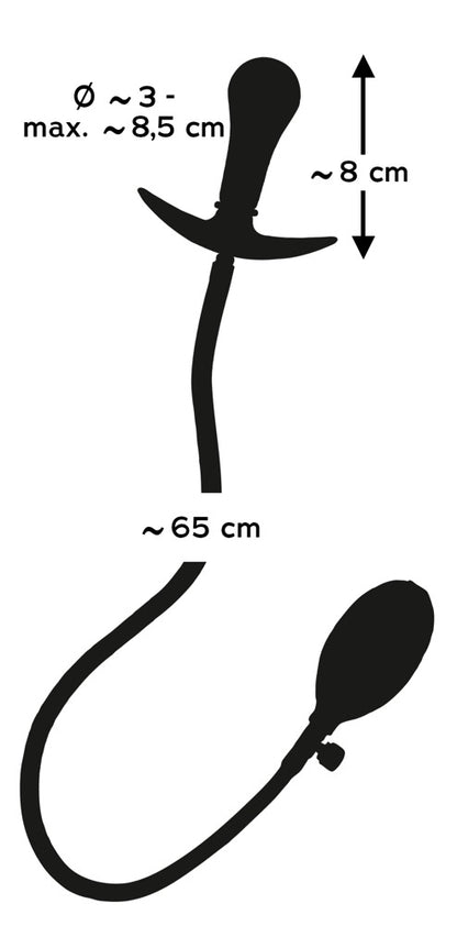3-Nadmuchiwany gumowy korek analny zatyczka plug-3