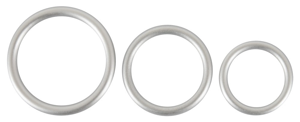 3-Metallic Silicone Cock ring se-3