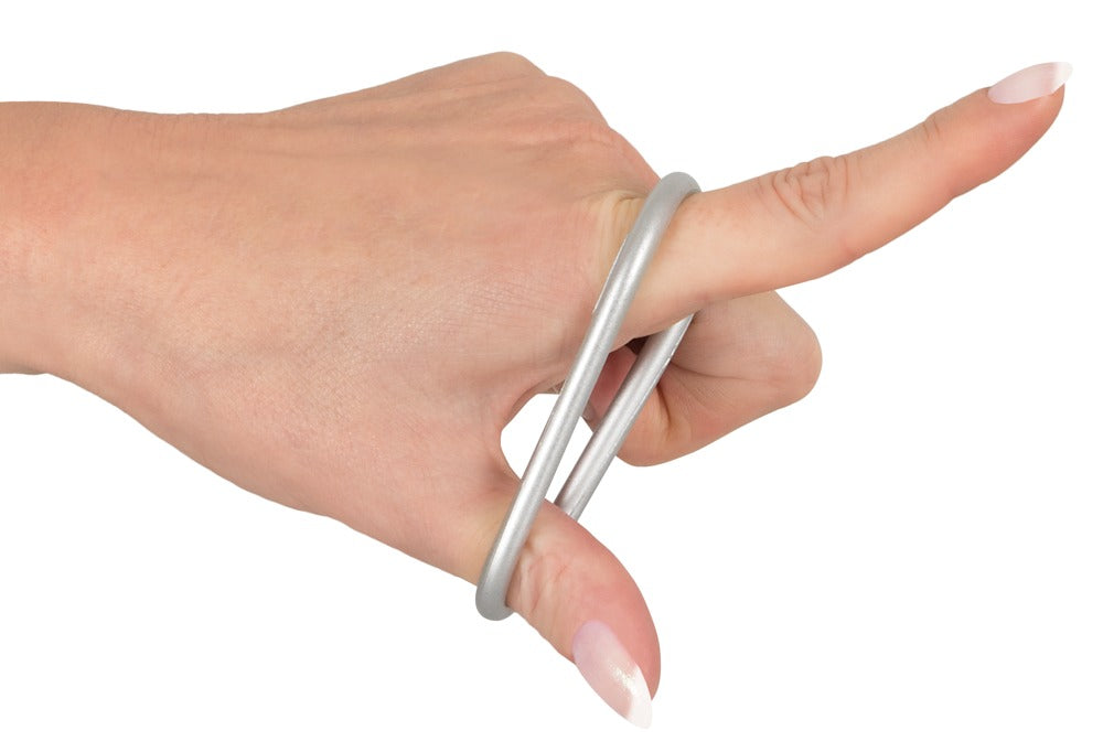 11-Metallic Silicone Cock ring se-11