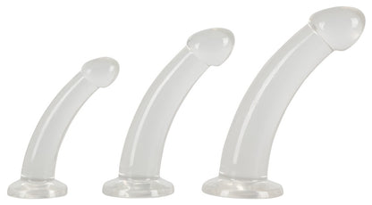 4-Zestaw trzech dildo gładkich giętkich silikonowych-4