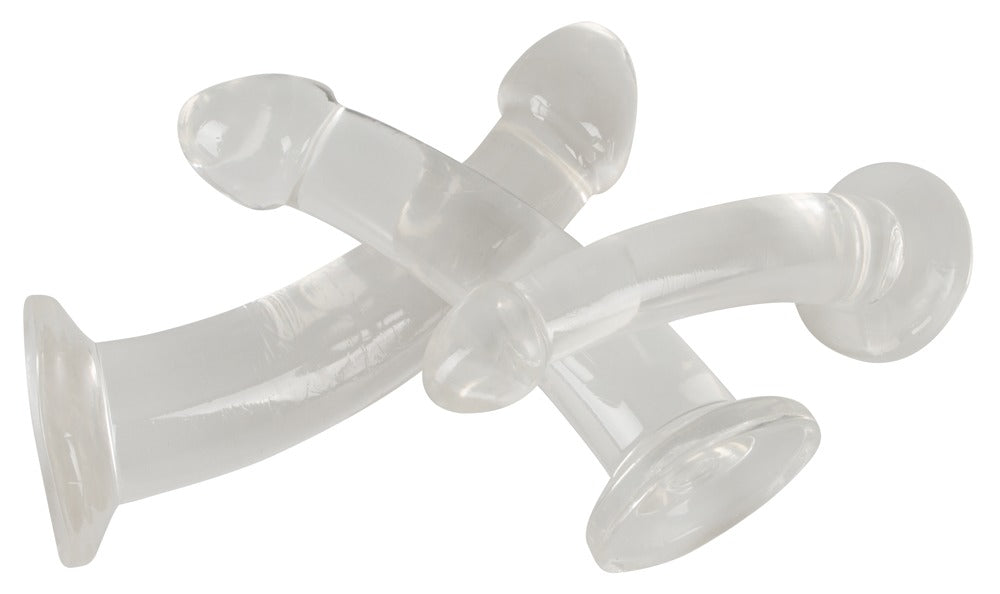6-Zestaw trzech dildo gładkich giętkich silikonowych-6