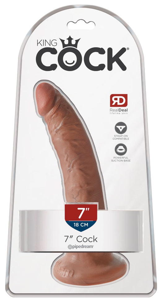 2-King Cock 7" Cock Tan-2