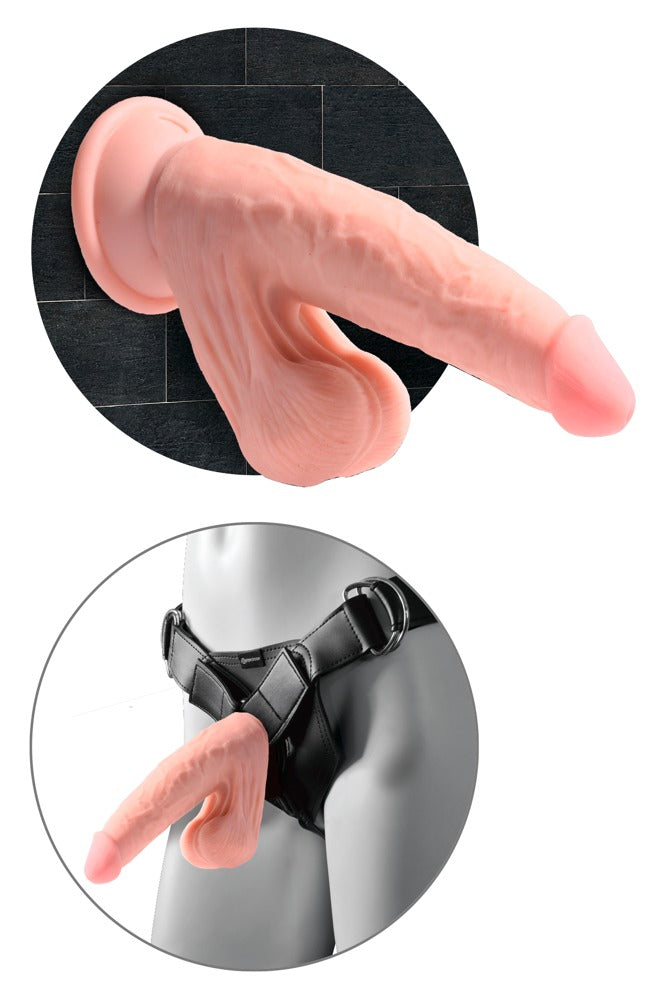 10-Realistyczne żylaste dildo z wielkimi jądrami 15cm-10