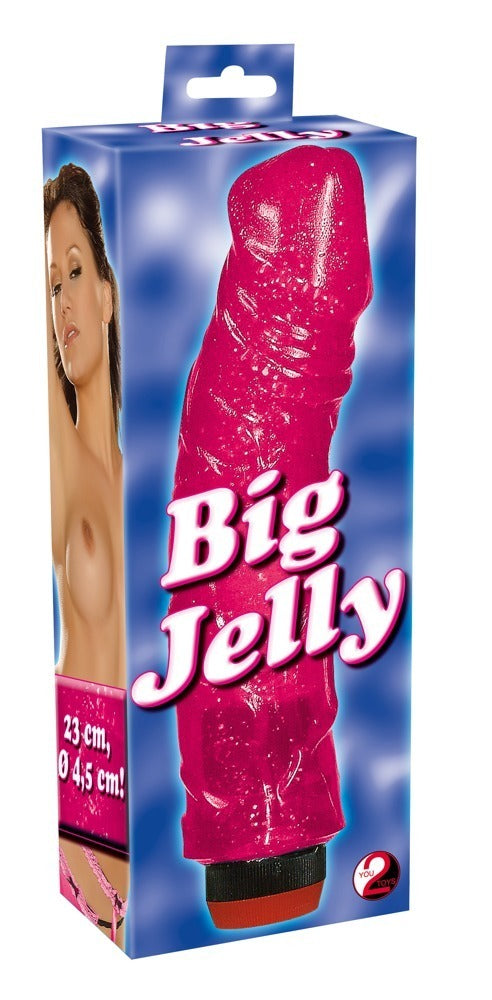1-5503530000 Big Jelly Vibr.pink-Duży Żelowy Wibrator-1