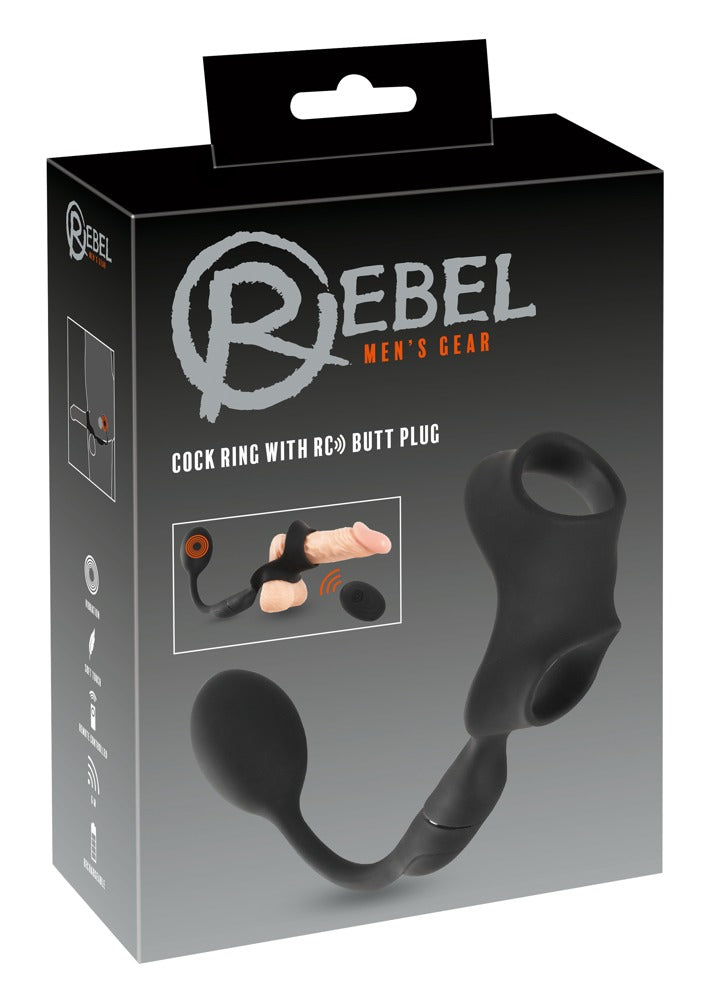 1-REBEL Cock ring with RC butt p-1