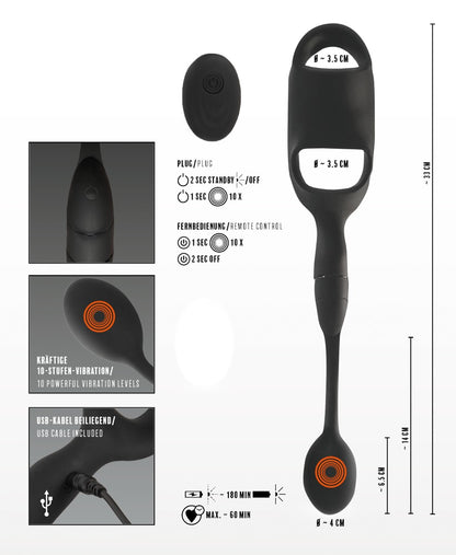 20-REBEL Cock ring with RC butt p-20