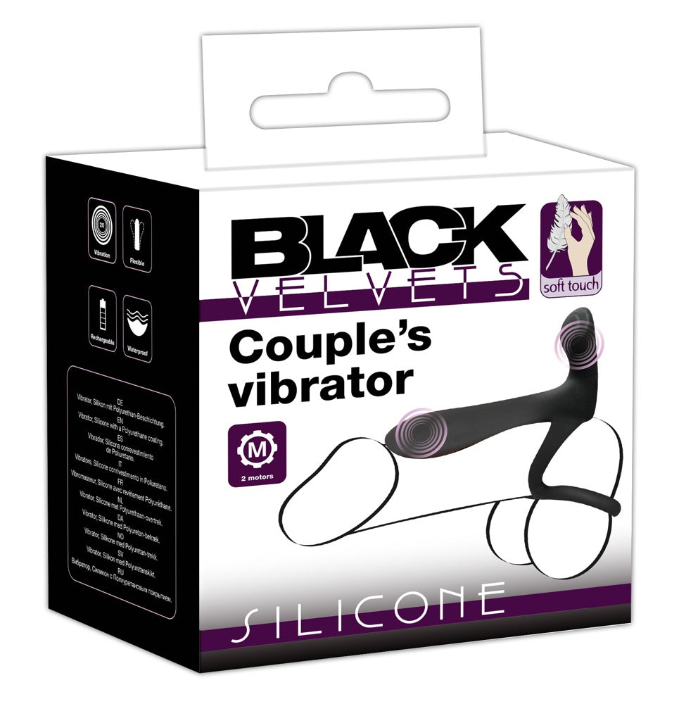 2-Black Velvets Couples Vibrator-2