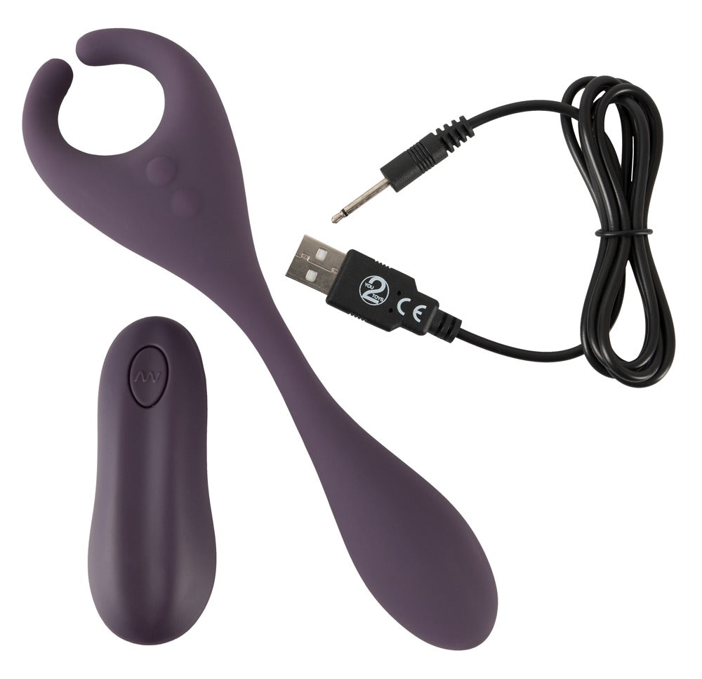 4-Wibrator stymulator dla par analny waginalny 18cm-4