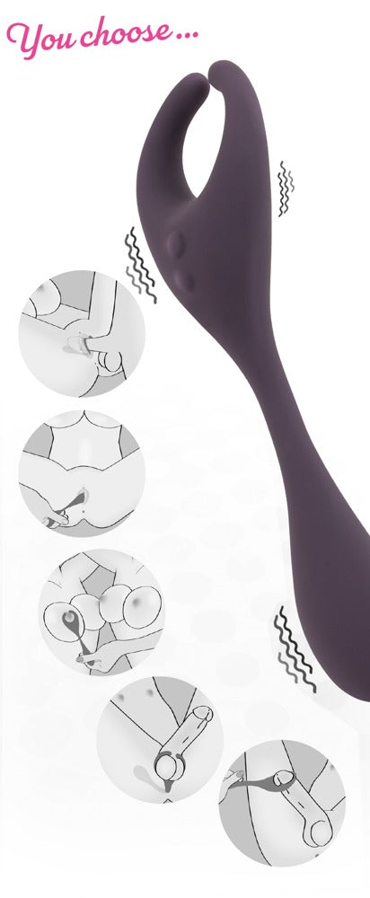10-Wibrator stymulator dla par analny waginalny 18cm-10
