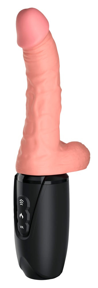 6-Wibrator Grzejący KCP 6.5 Thrusting Cock with Ba-6