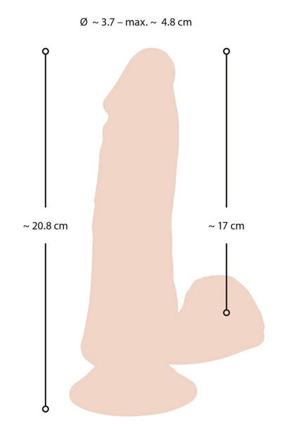 8-Realistyczne miękkie dildo z przyssawką 20,8 cm-8