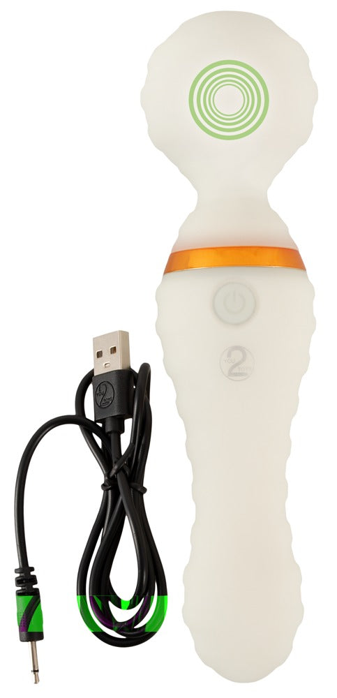 5-Podwójny masażer różdżka wibrator 19 cm 9 trybów-5