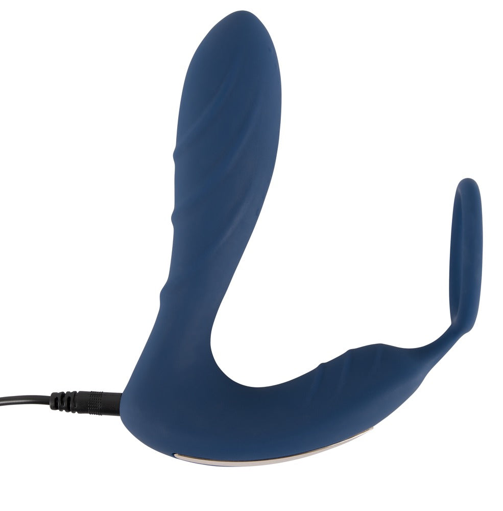 20-Wibrujące dildo analne ze stymulacja łechtaczki-20