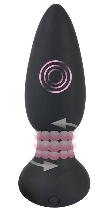 5-Korek analny rotujący zatyczka pilot 14cm 7trybów-5