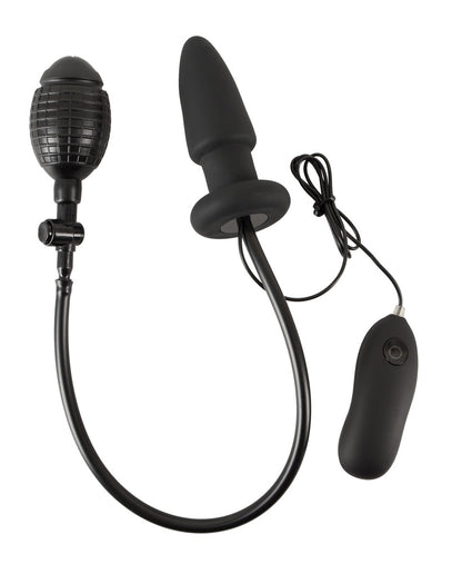 4-Wibrujące dildo analne pompka korek zatyczka 12 cm-4
