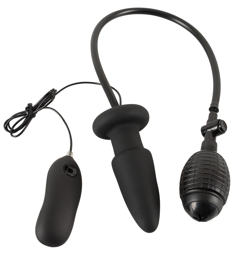 6-Wibrujące dildo analne pompka korek zatyczka 12 cm-6