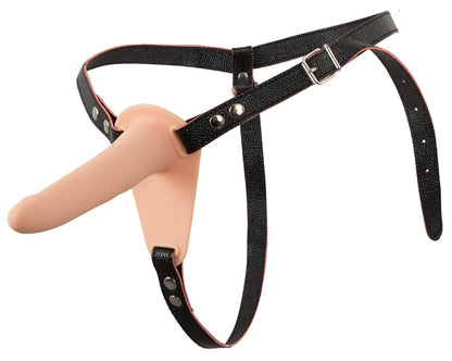 4-Wibrator strap-on uprząż paski 10 trybów 15cm sex-4