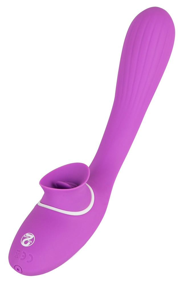 18-Podwójny masażer łechtaczki wibrator 10trybów 22cm-18