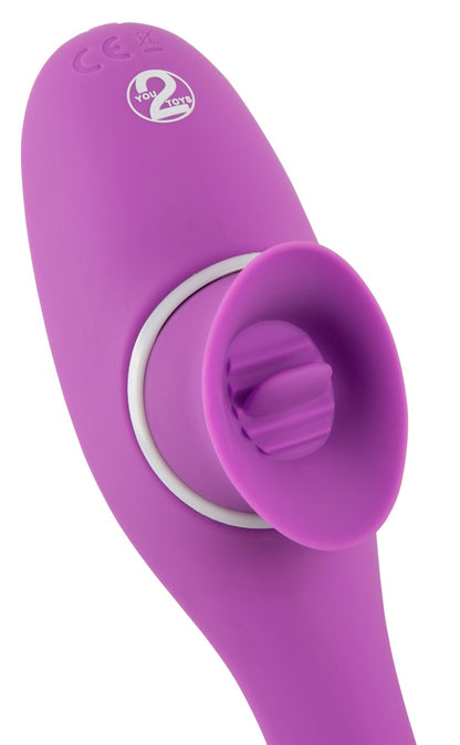 21-Podwójny masażer łechtaczki wibrator 10trybów 22cm-21
