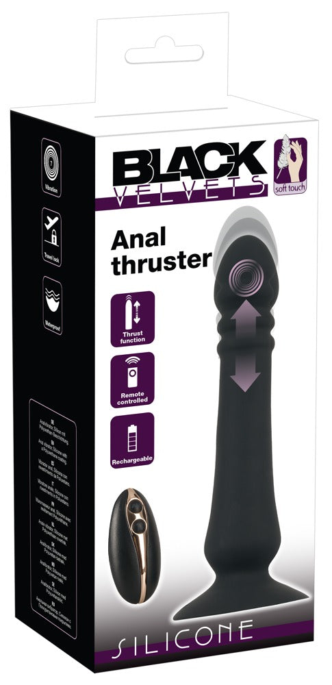 6-Wibrator analny posuwisty pchający Black Velvets-6