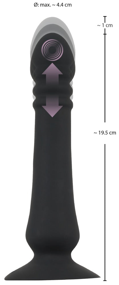 18-Wibrator analny posuwisty pchający Black Velvets-18