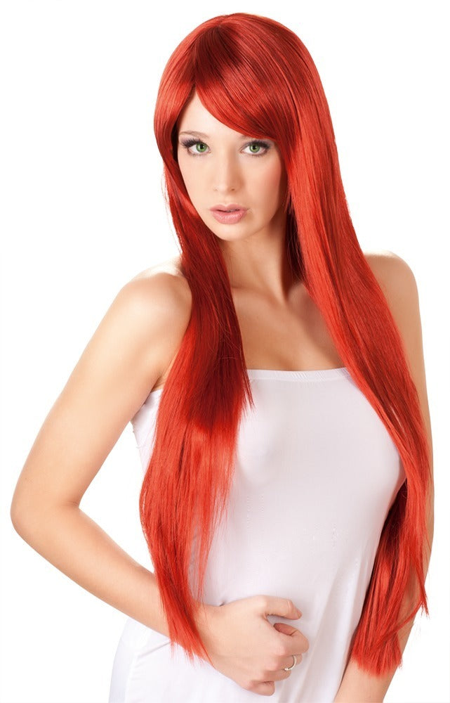 8-Long Straight Red Wig-8