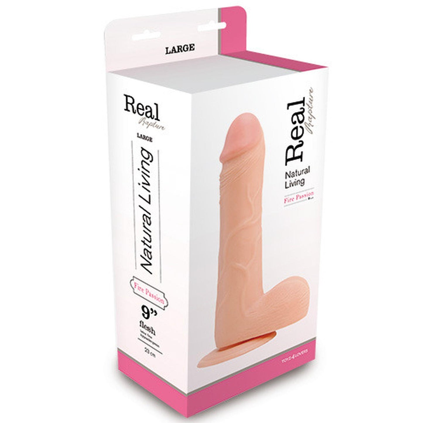 1-Dildo realistyczne cieliste żylasty penis 29 cm-1