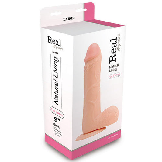 1-Dildo realistyczne cieliste żylasty penis 29 cm-1