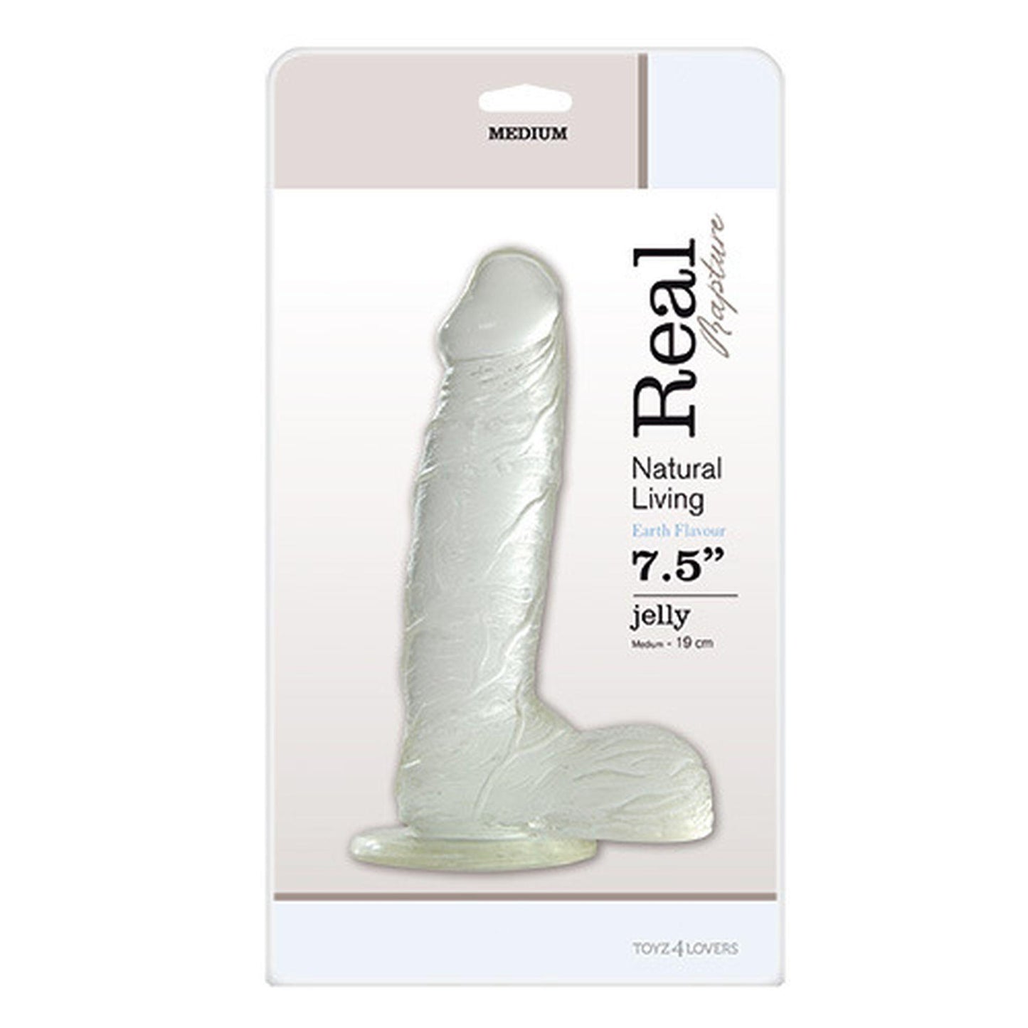 1-Dildo z przyssawką jądrami realistyczny penis 19cm-1