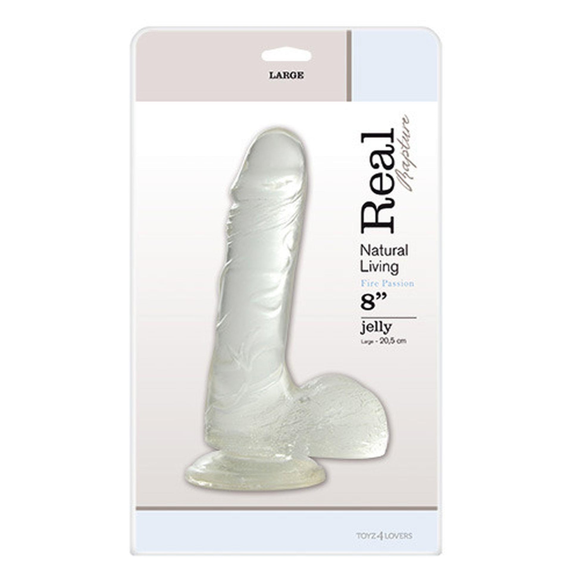 1-Proste przezroczyste gumowe dildo z przyssawką-1