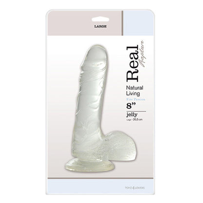 1-Proste przezroczyste gumowe dildo z przyssawką-1