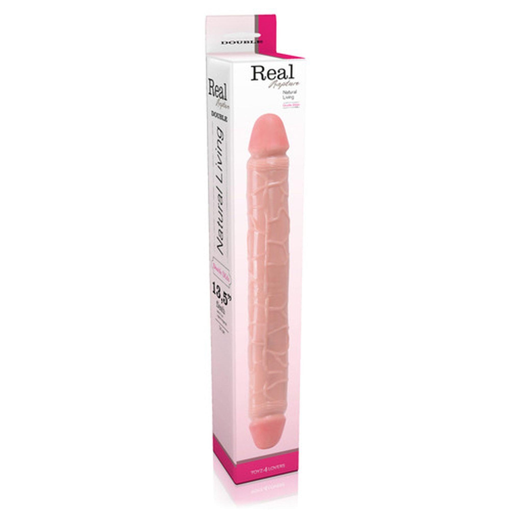 2-Elastyczny penis dildo podwójna penetracja 34cm-2