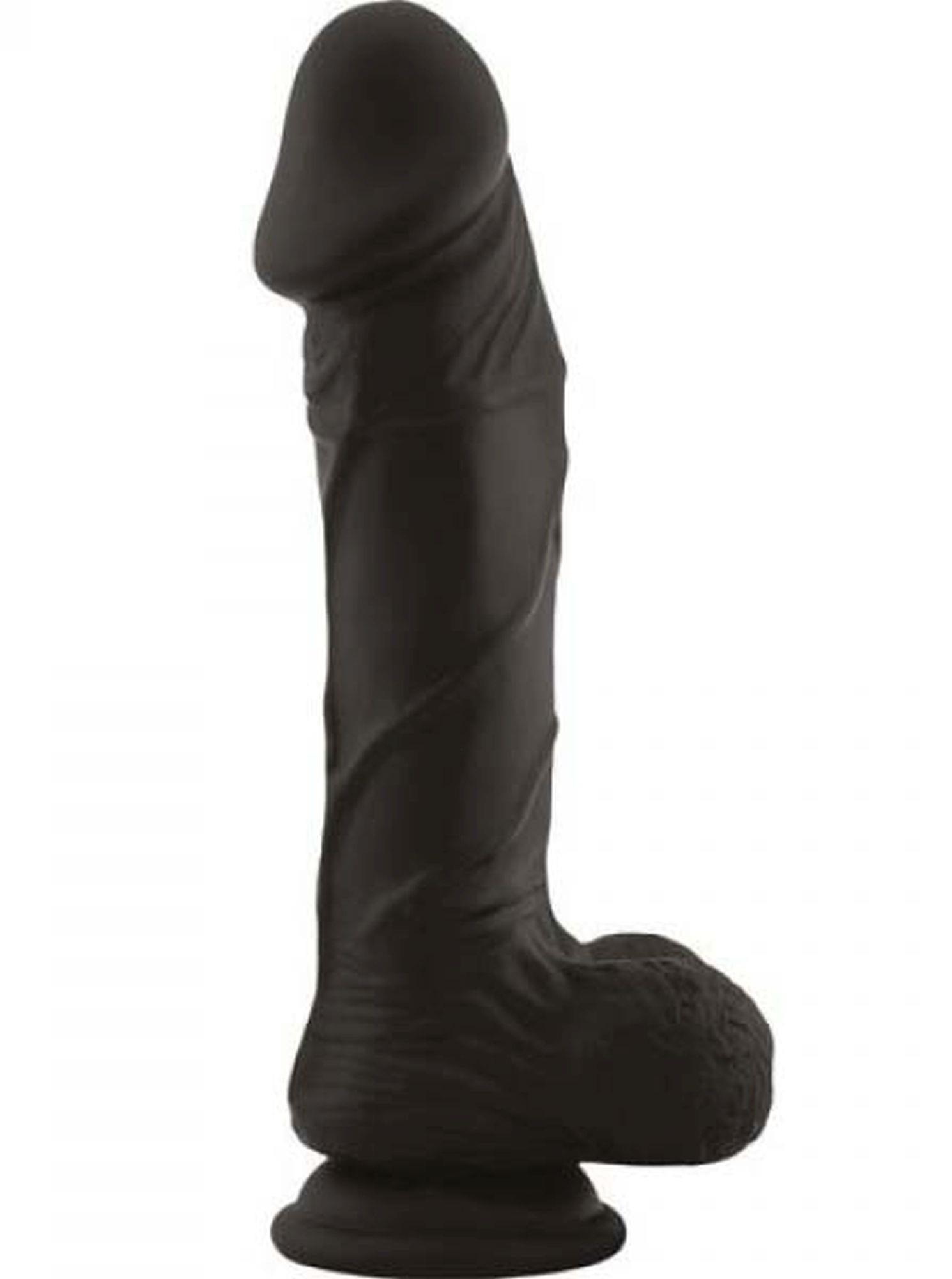 1-Silikonowe dildo naturalny realistyczny penis 23cm-1