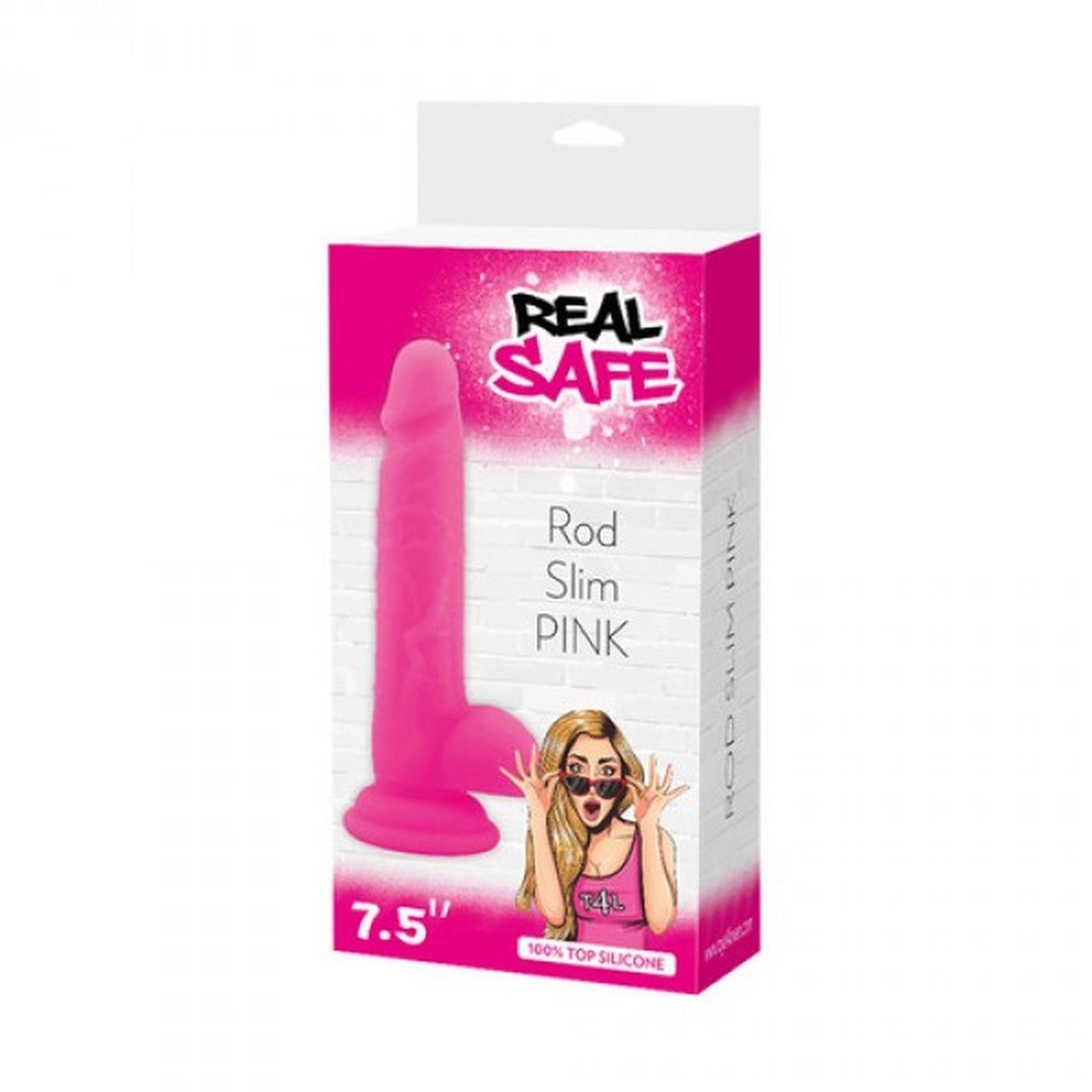 1-Smukłe mocne wytrzymałe dildo z przyssawką 19cm-1