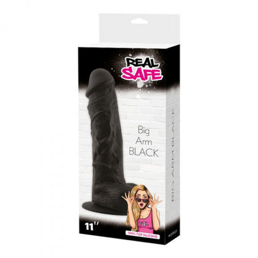 1-Czarne dildo rozmiar xxl duże grube mocne sex 28cm-1