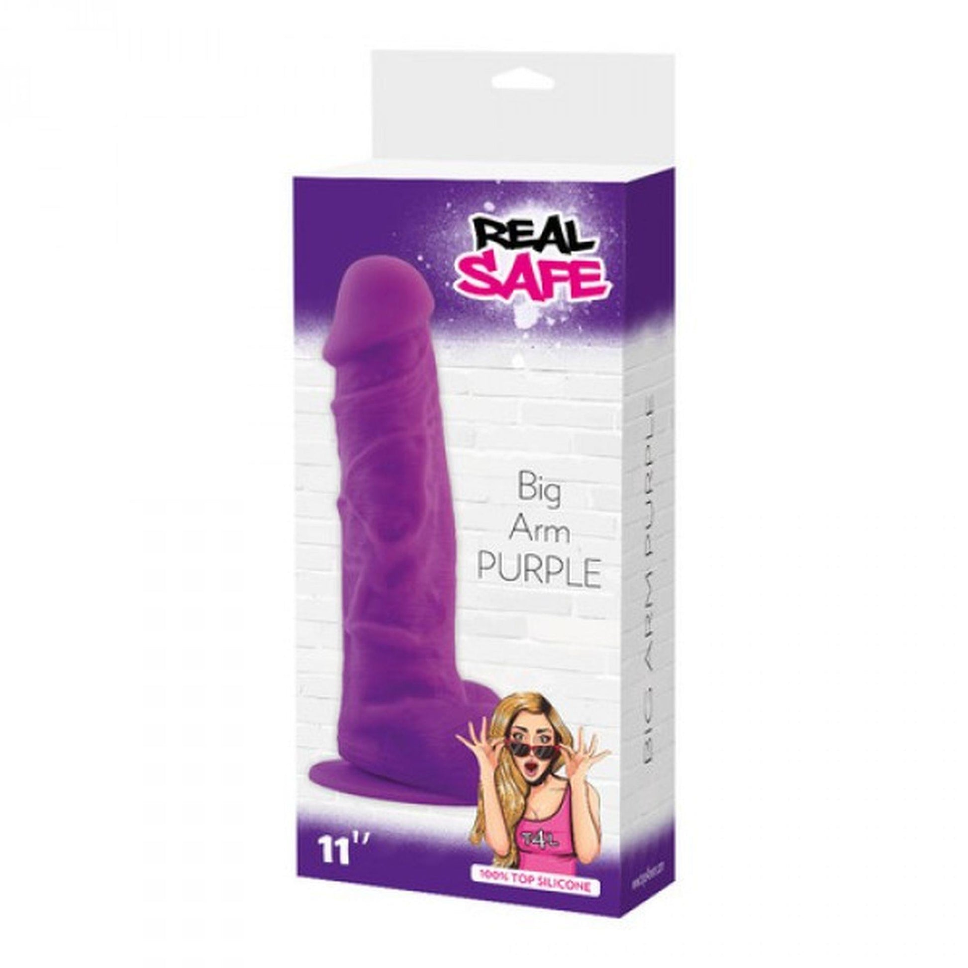 1-Delikatne fioletowe silikonowe dildo z przyssawką-1