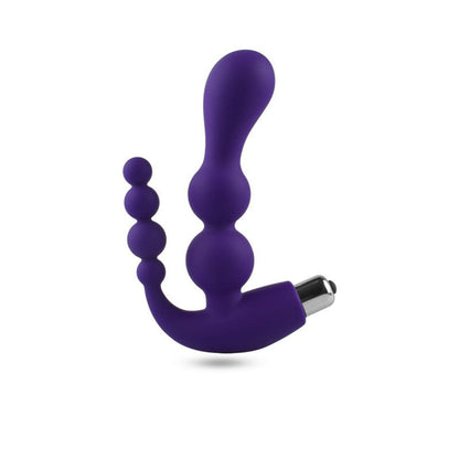 1-Dwustronny wibrator pochwa anal kulki punkt g 15cm-1