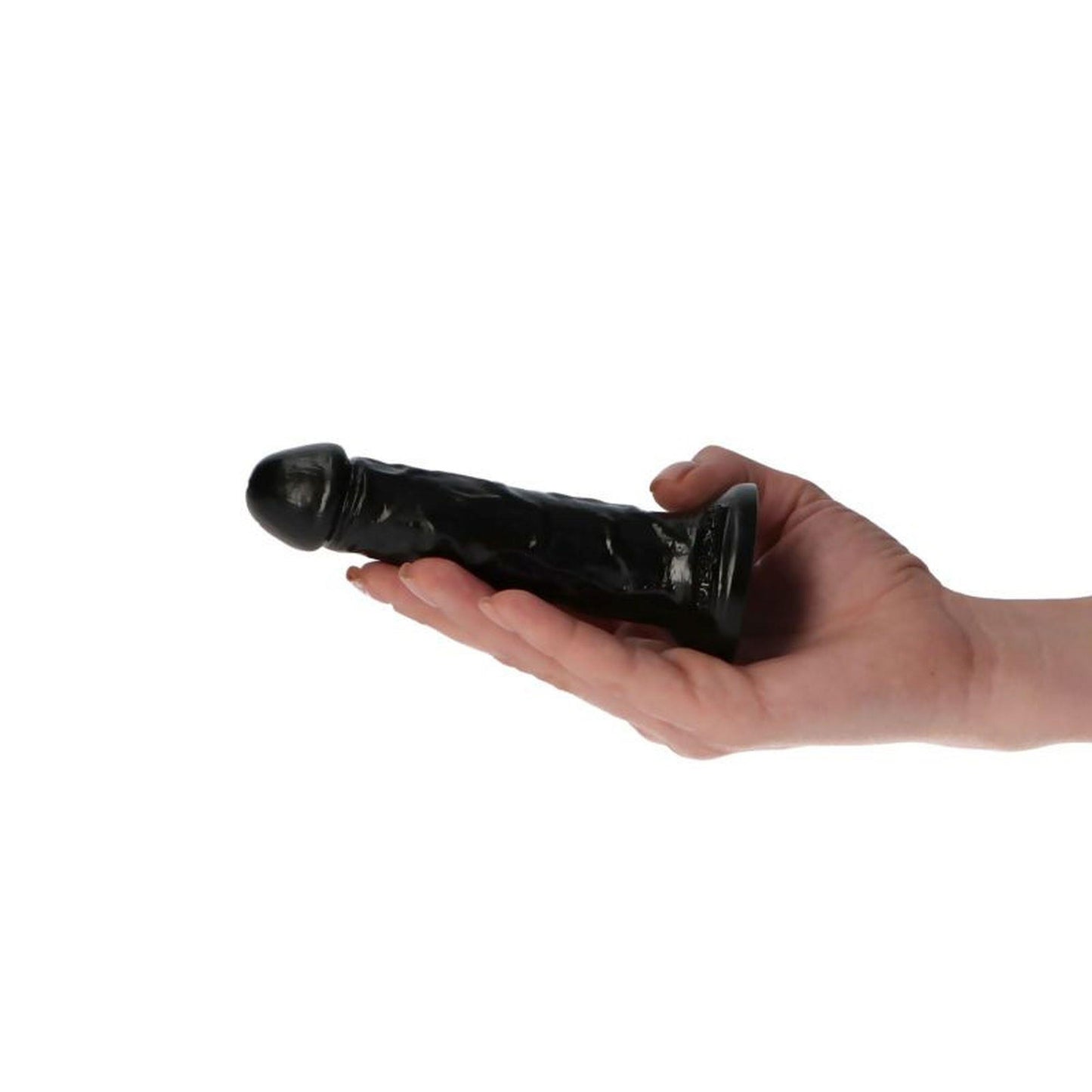 5-Realistyczne czarne żylaste dildo z przyssawką-5