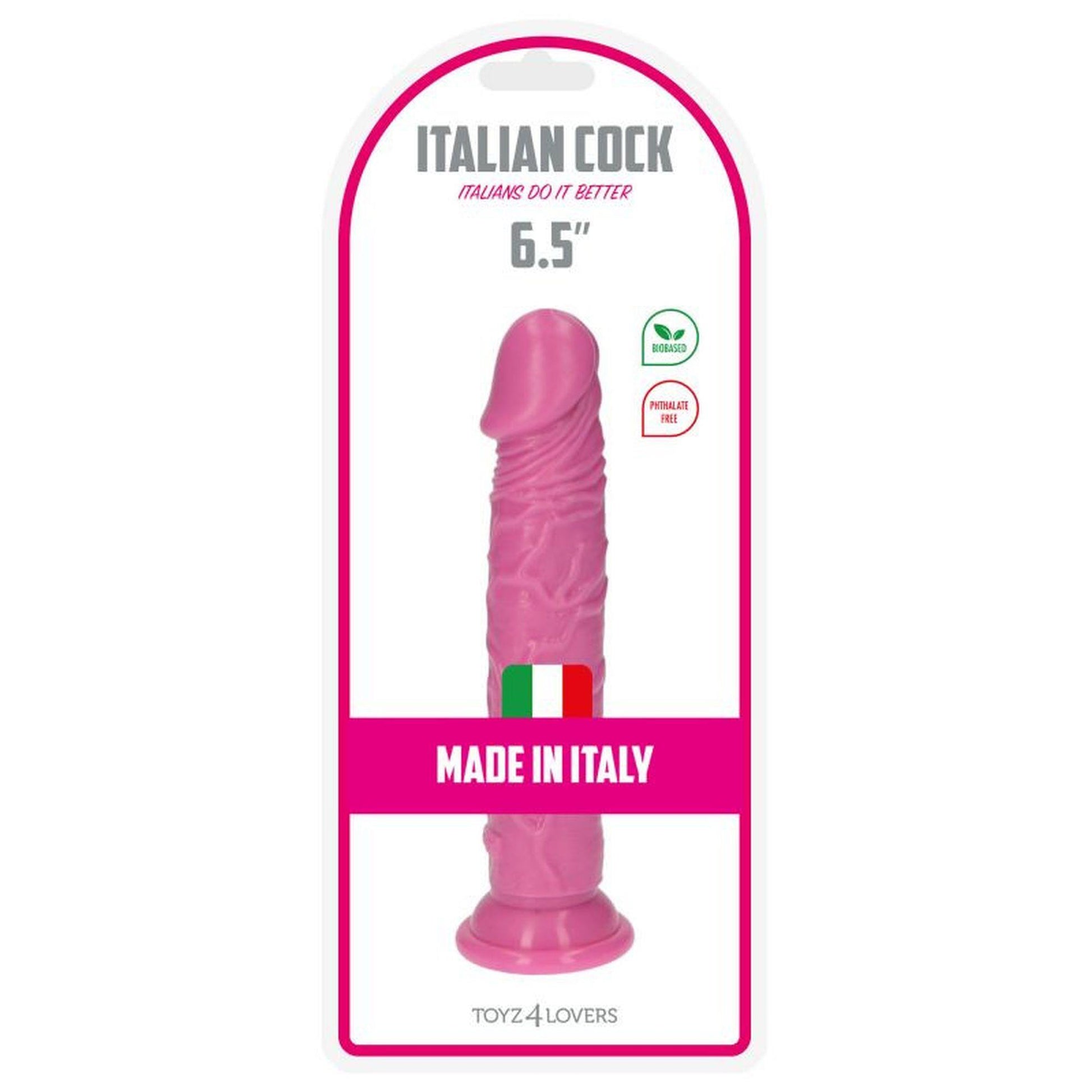 6-Prosty różowy żylasty penis z przyssawką 16,5 cm-6