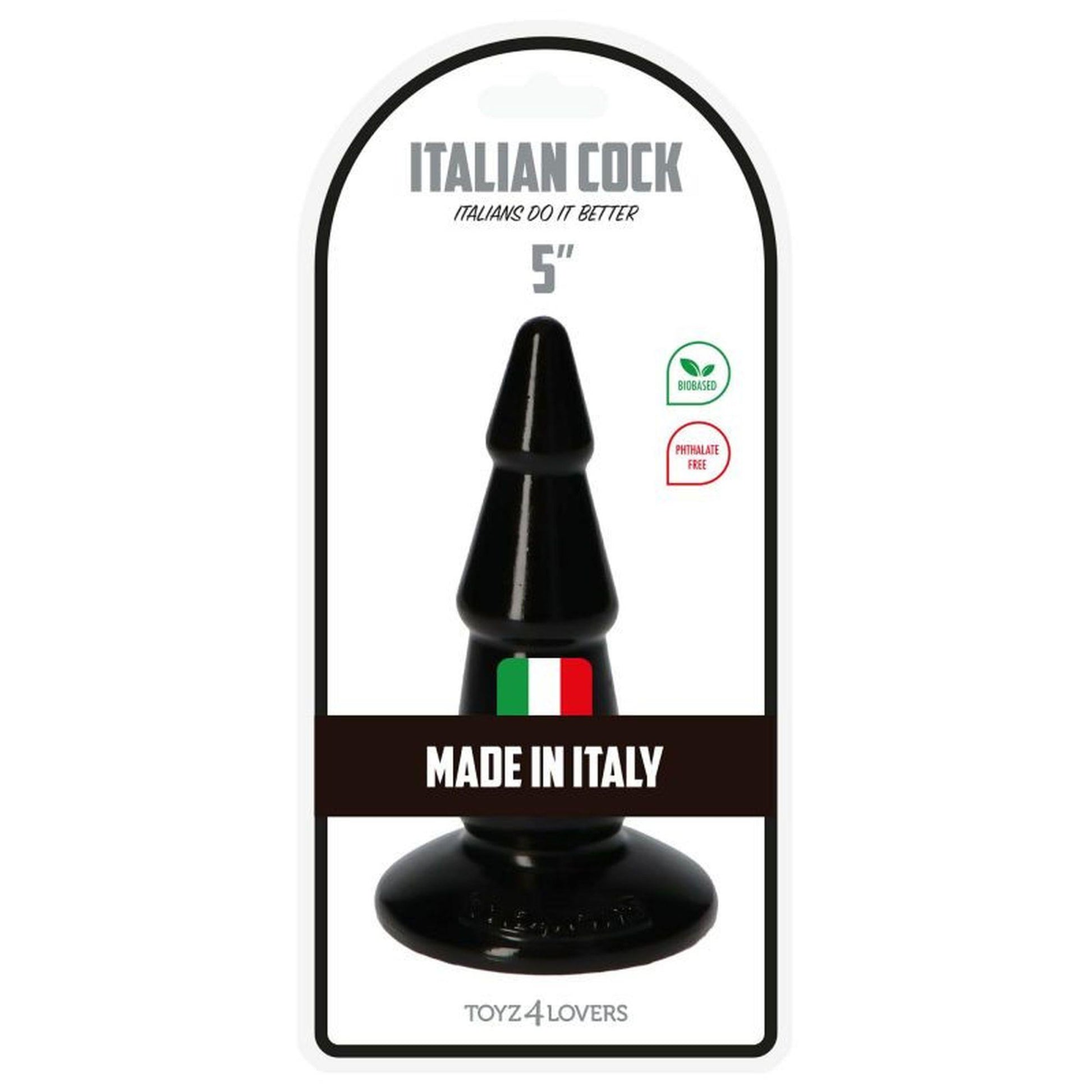4-Zatyczka analna korek plug czarny silikonowy 13 cm-4