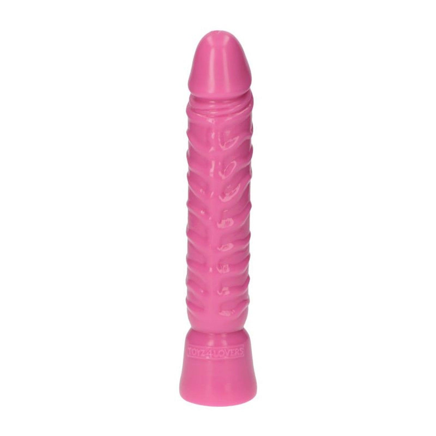 2-Realistyczny różowy penis w spiralne żyły 10,5cm-2