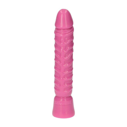 2-Realistyczny różowy penis w spiralne żyły 10,5cm-2