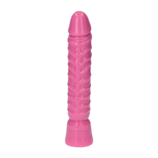 2-Realistyczny różowy penis w spiralne żyły 10,5cm-2