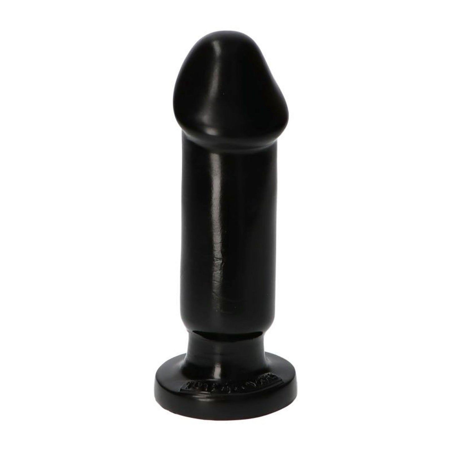 1-Małe czarne gumowe dildo gładkie z przyssawką 13cm-1