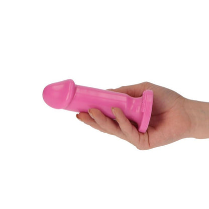 16-Różowe dildo gładki trzon z mocną przyssawką 15 cm-16